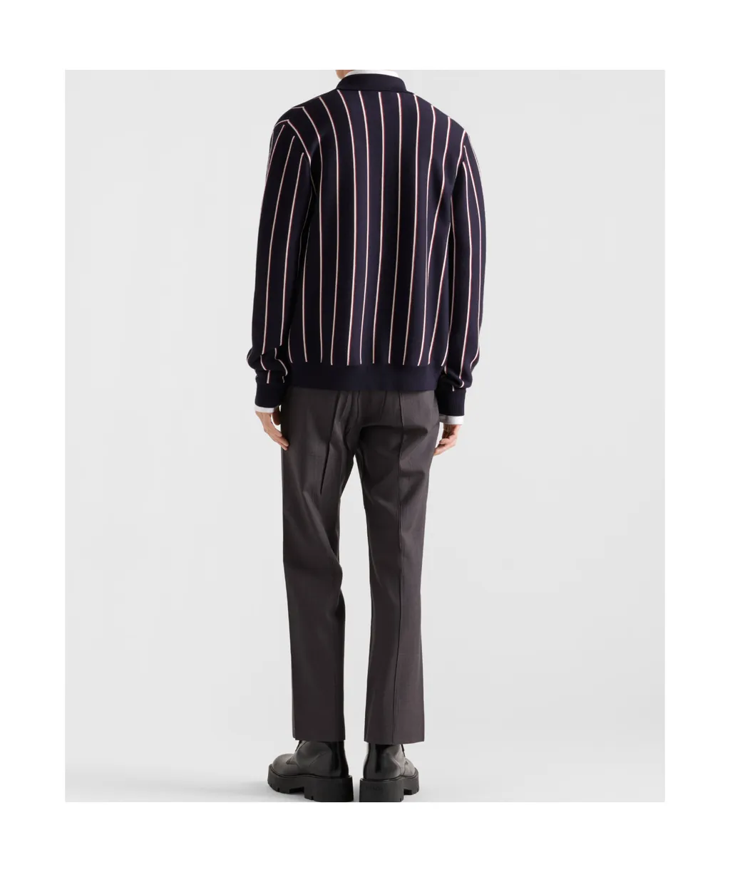 Striped Wool Cardigan