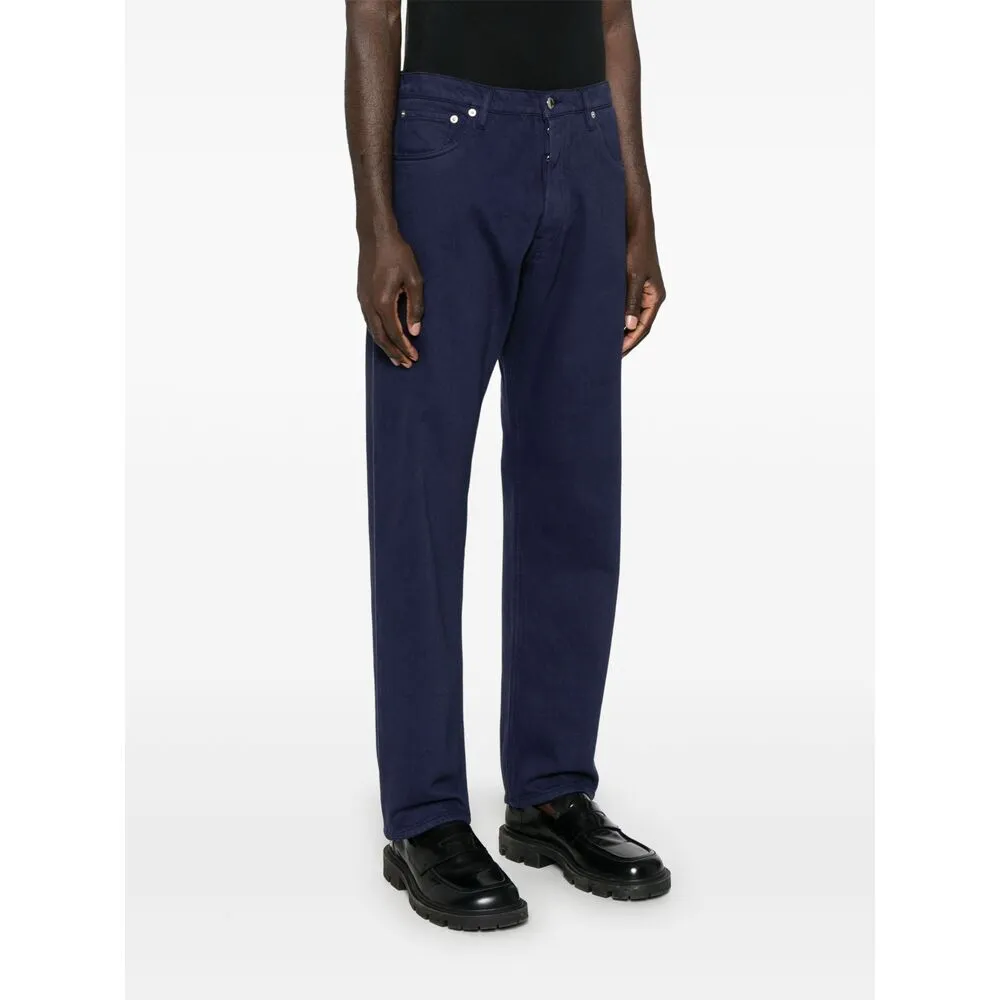 Logo Plaque Straight-Leg Jeans