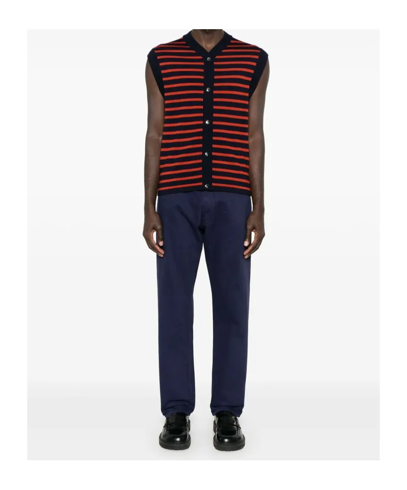 Logo Plaque Straight-Leg Jeans