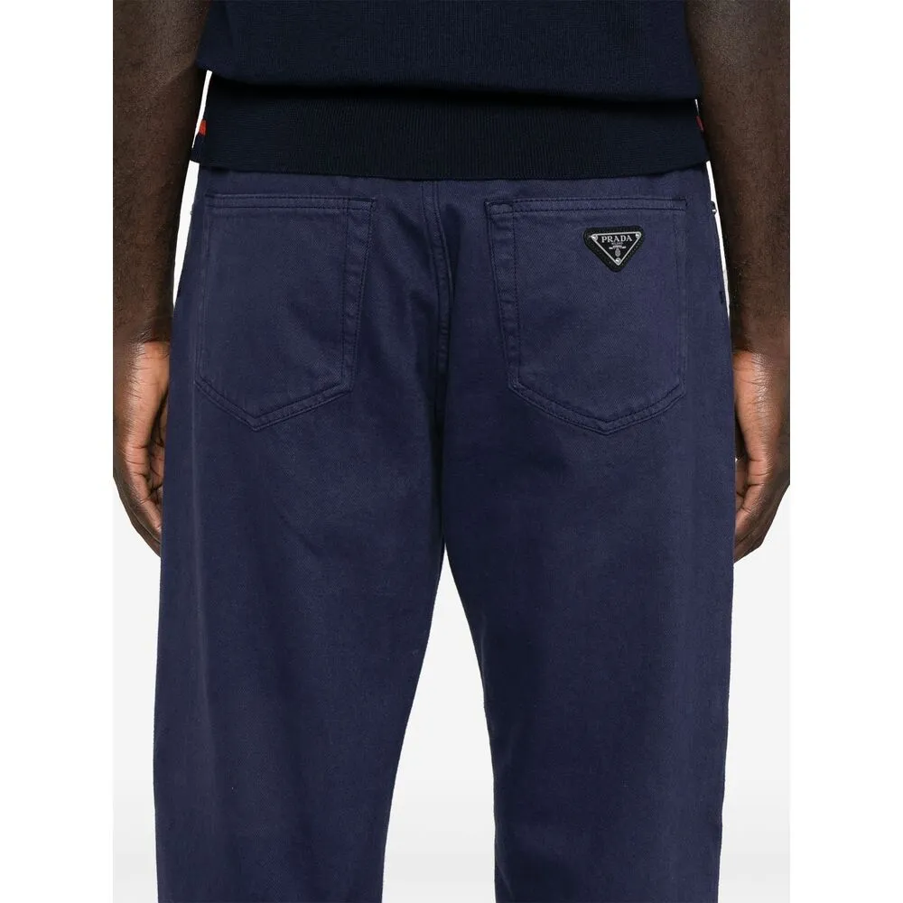 Logo Plaque Straight-Leg Jeans