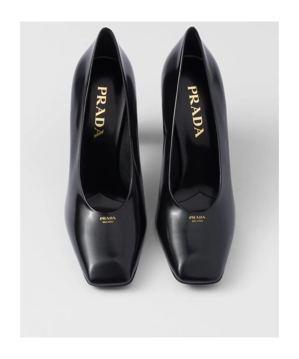 Brushed Leather Pumps