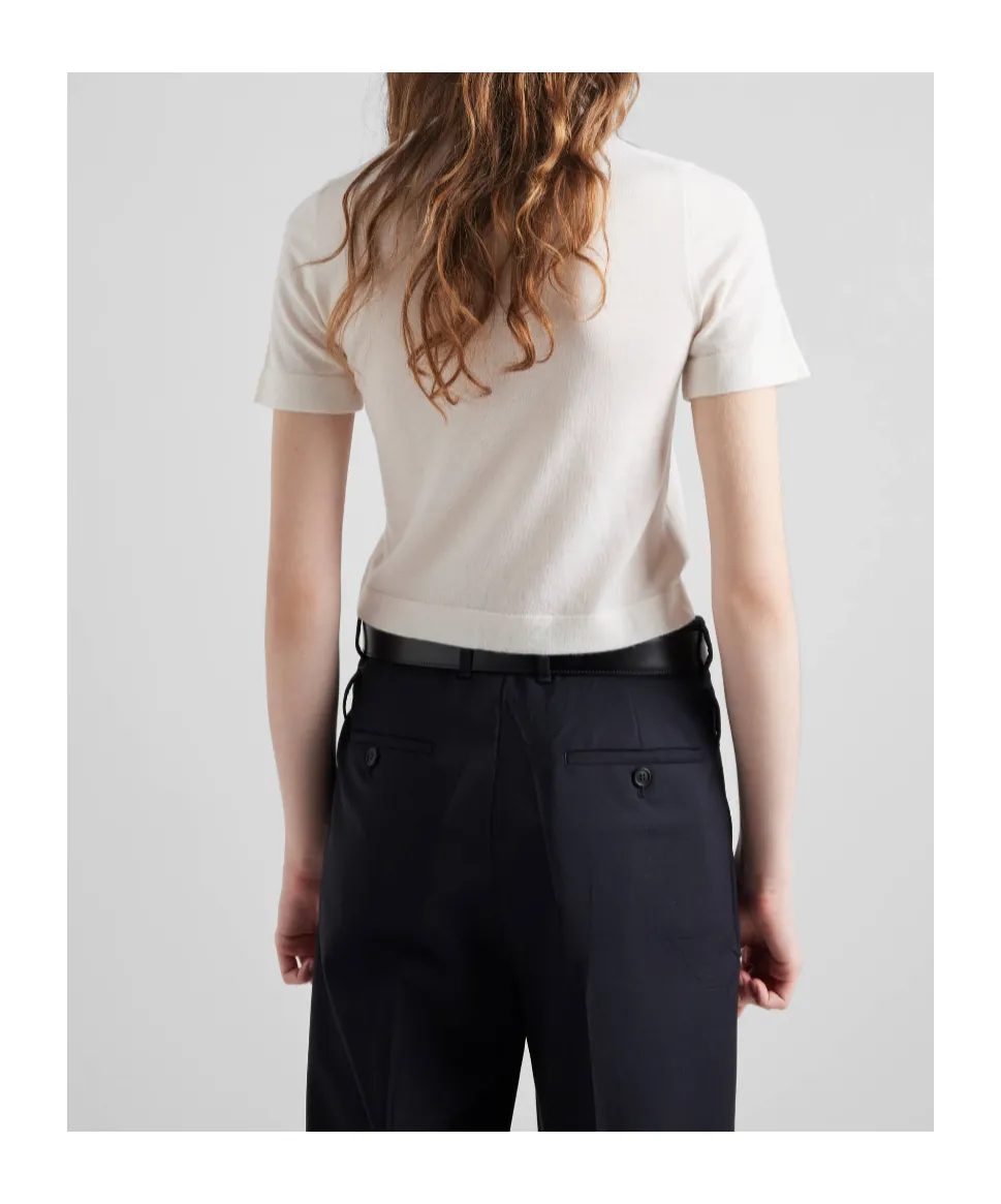 Logo-Intarsia Knitted Top