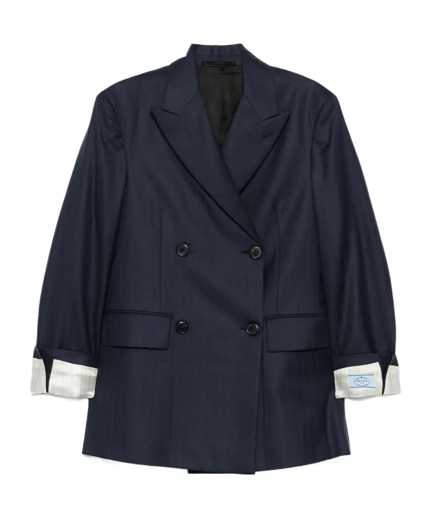 Double-Breasted Tailored Blazer