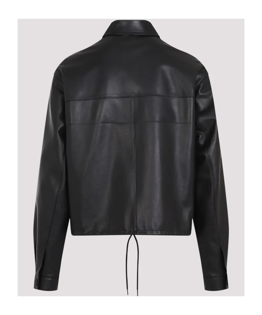 Zip-Up Leather Jacket