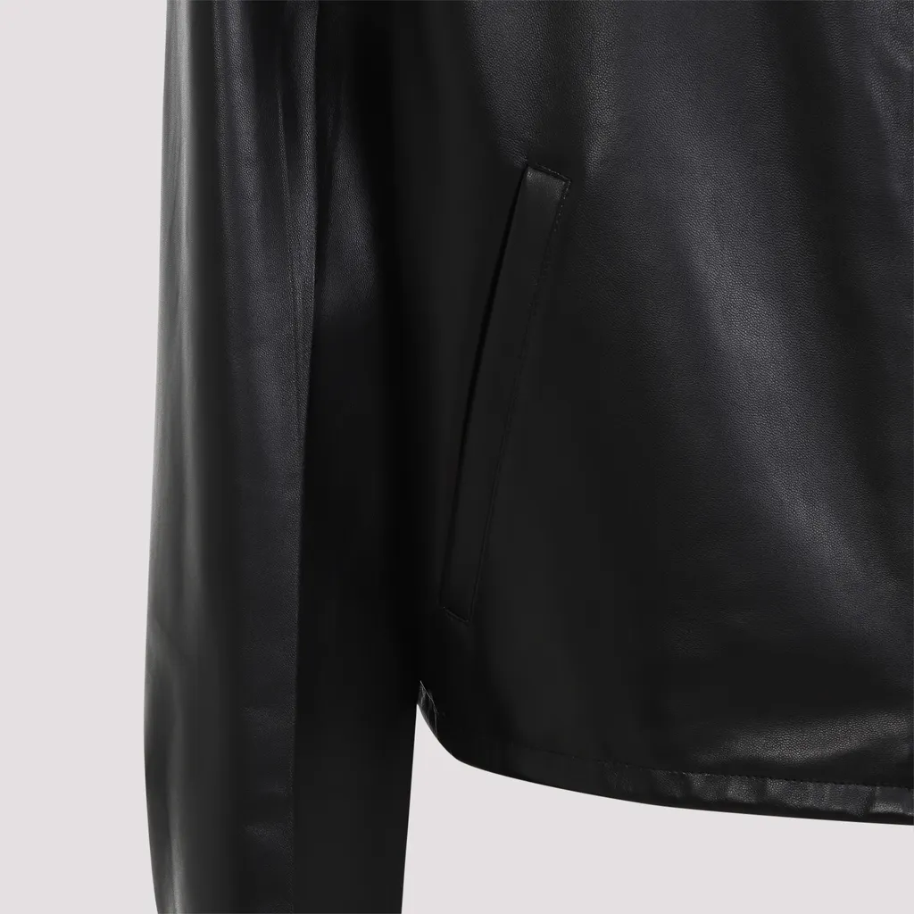 Zip-Up Leather Jacket