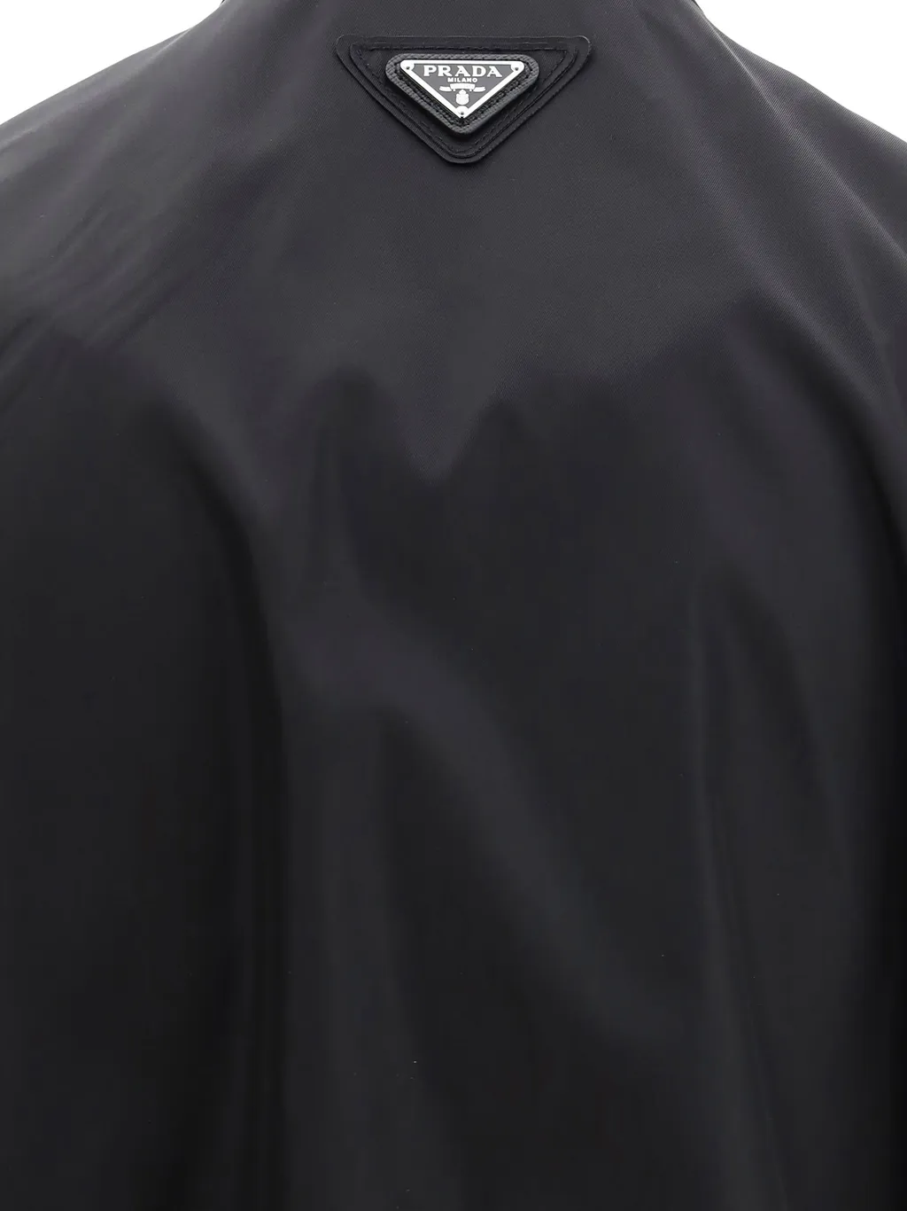 Triangle-Logo Zipped Oversized Jacket