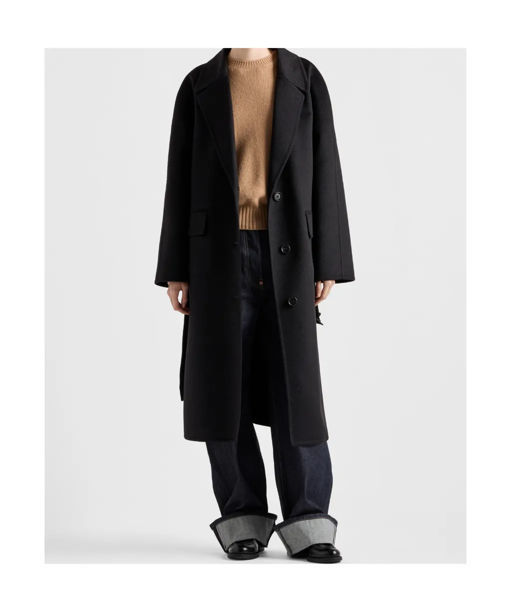 Single-Breasted Long Coat