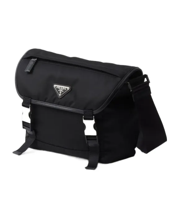Re-Nylon Foldover-Top Shoulder Bag
