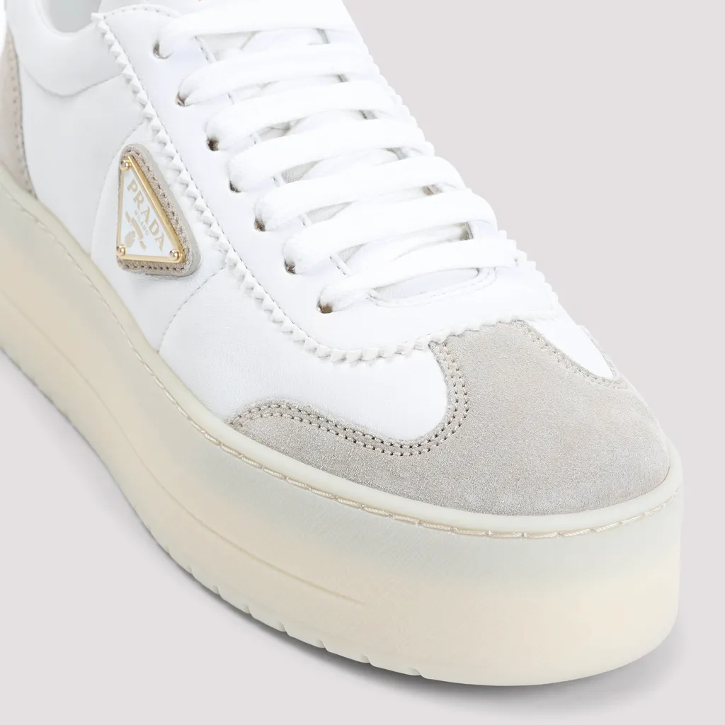 Downtown Logo Plaque Lace-Up Sneakers