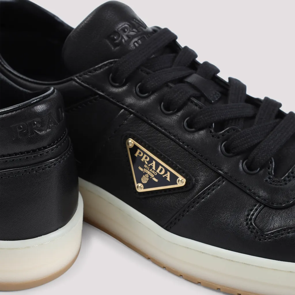 Downtown Logo Plaque Lace-Up Sneakers