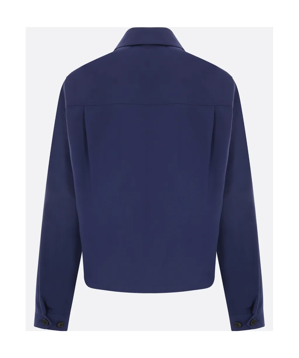 Logo Printed Zipped Jacket