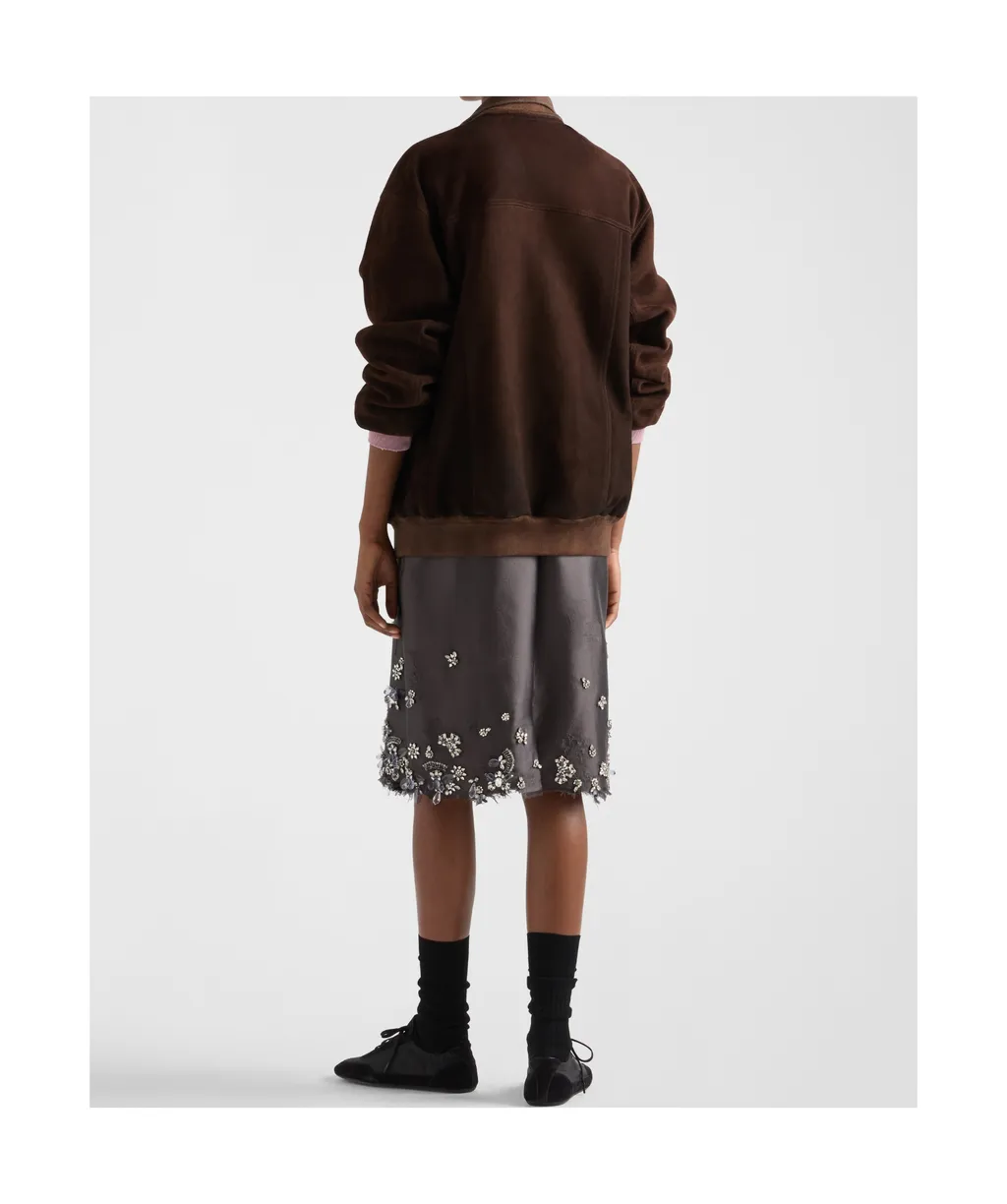 Long-Sleeved Button-Up Jacket