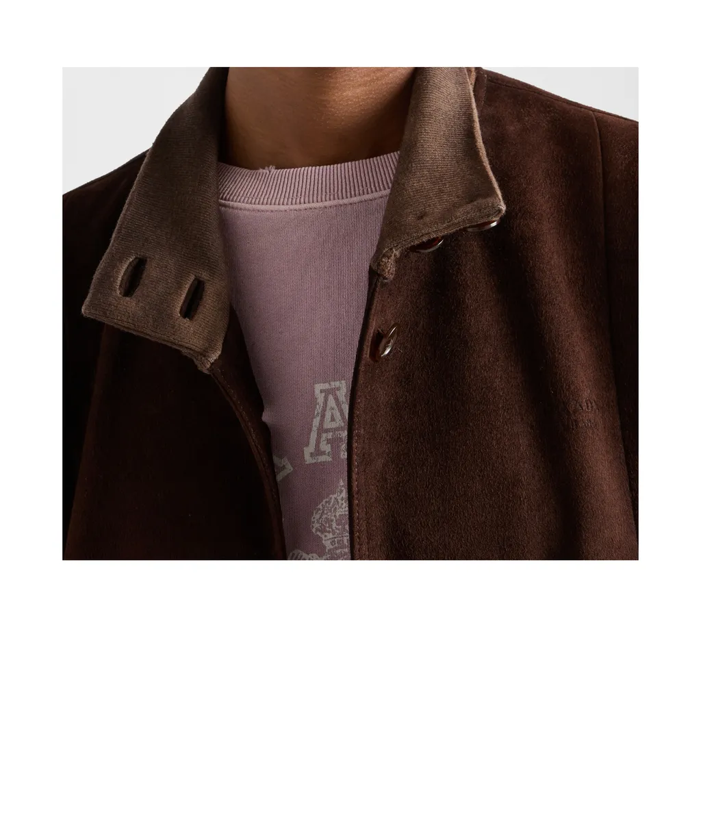 Long-Sleeved Button-Up Jacket