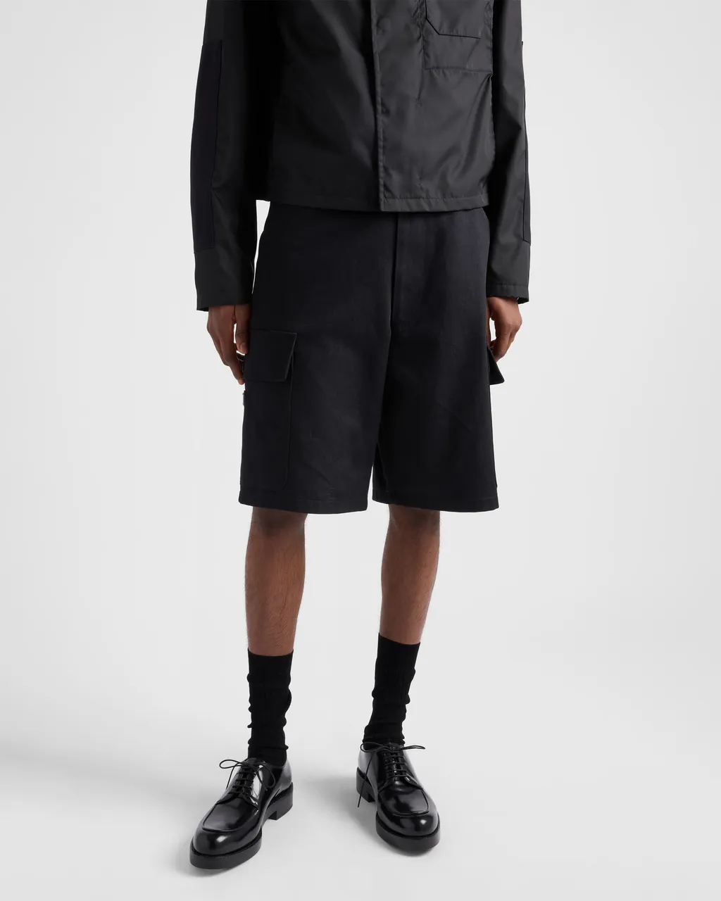 Triangle-Logo Bermuda Shorts