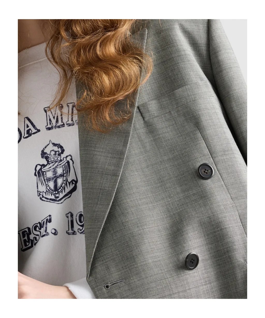 Double-Breasted Tailored Blazer