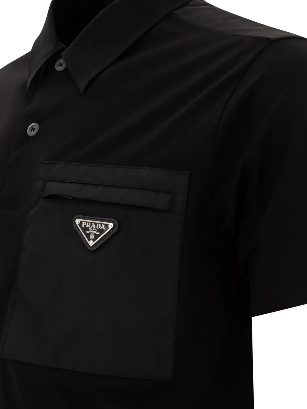 Logo Plaque Short-Sleeved Polo Shirt