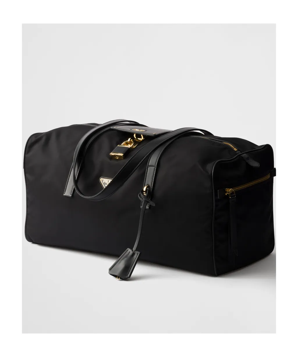Triangle-Logo Zipped Large Luggage