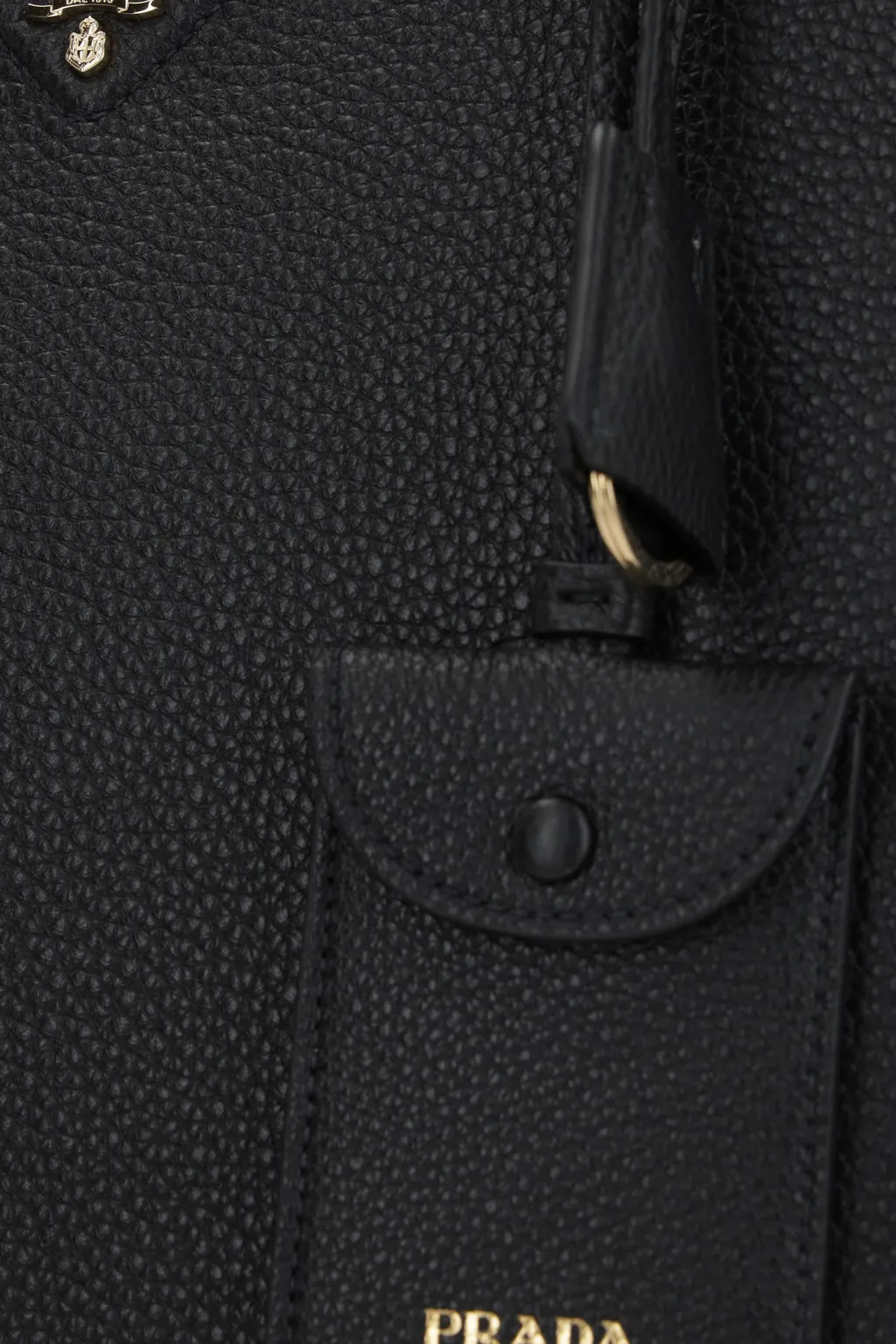 Triangle Logo Top Handle Bag