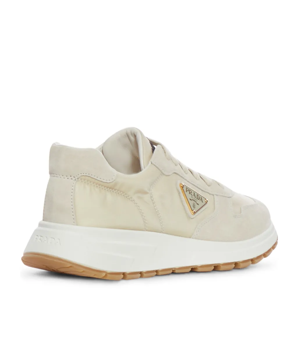 Prax 01 Re-Nylon And Suede Sneakers