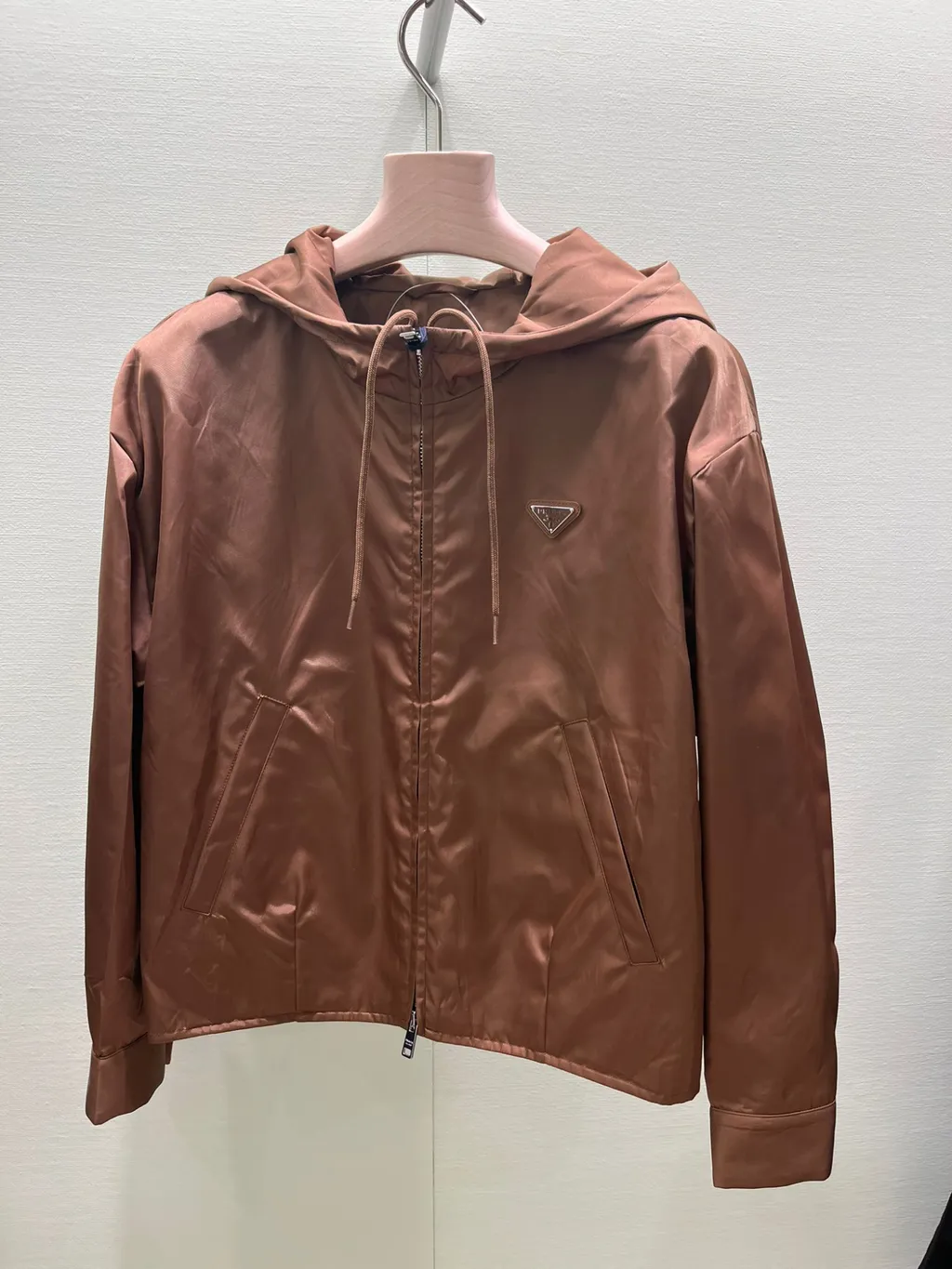 Triangle-Logo Zipped Jacket