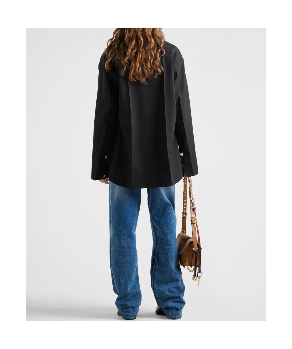 Logo Patch Wide-Leg Jeans