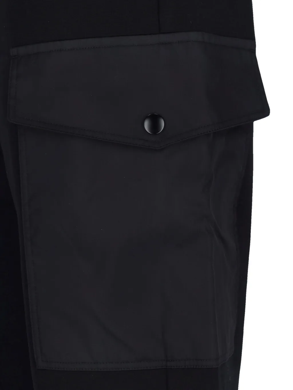 Cotton Fleece Joggers With Re-Nylon Details