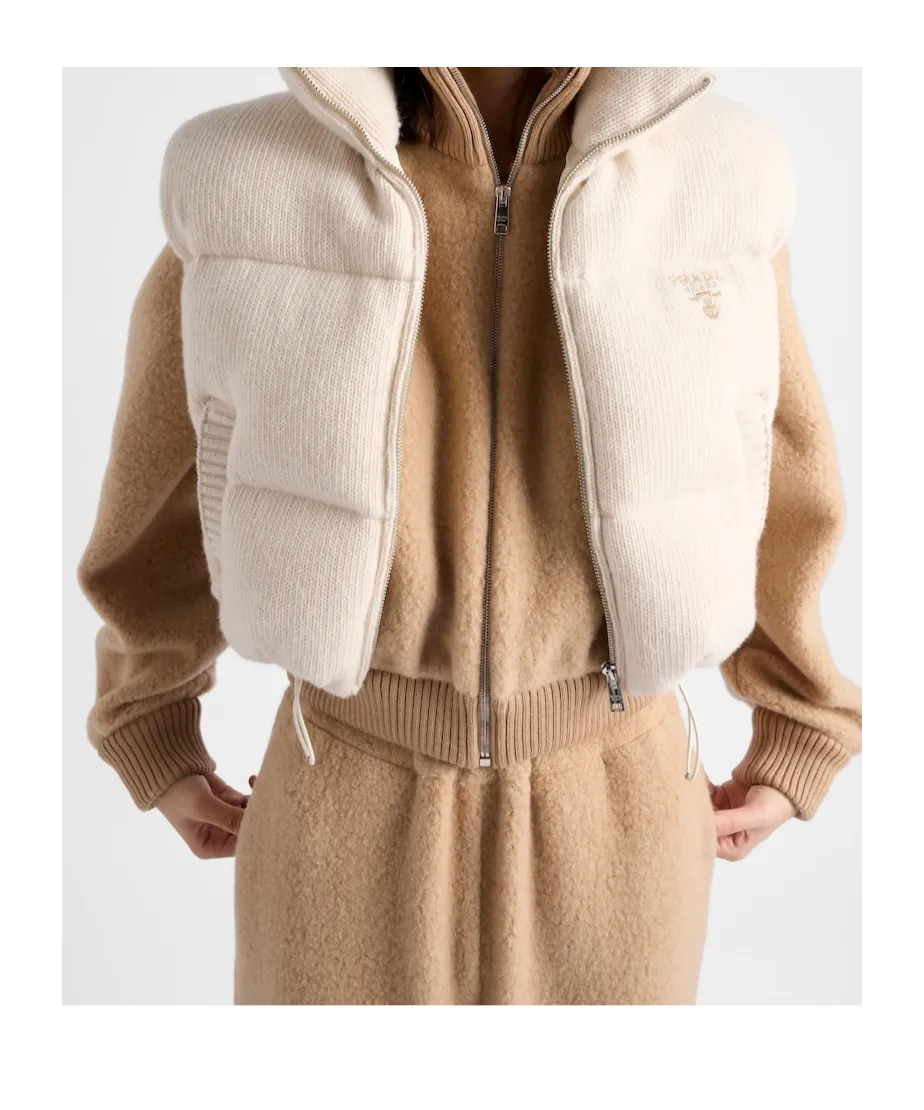 Wool And Cashmere Down Vest