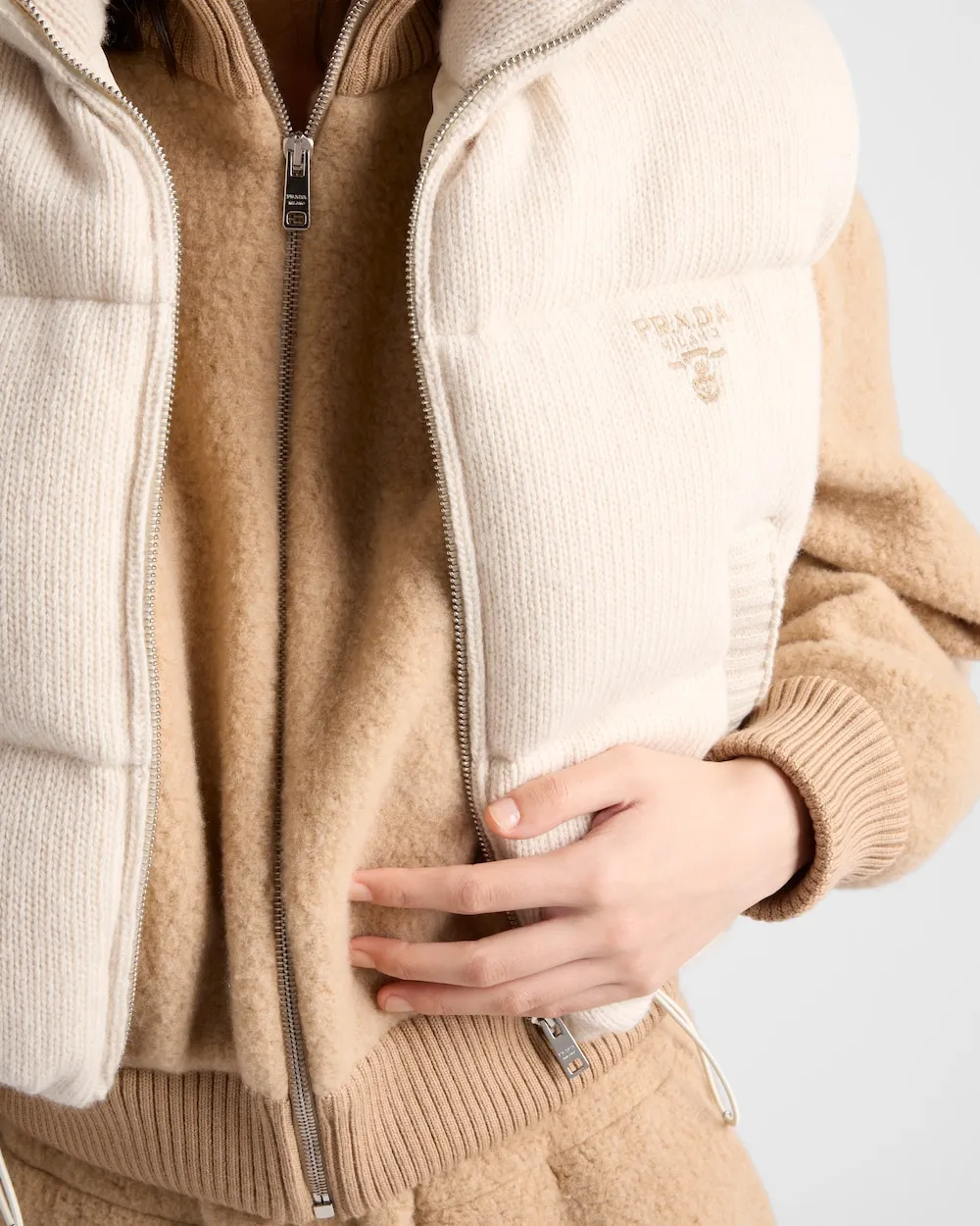 Wool And Cashmere Down Vest