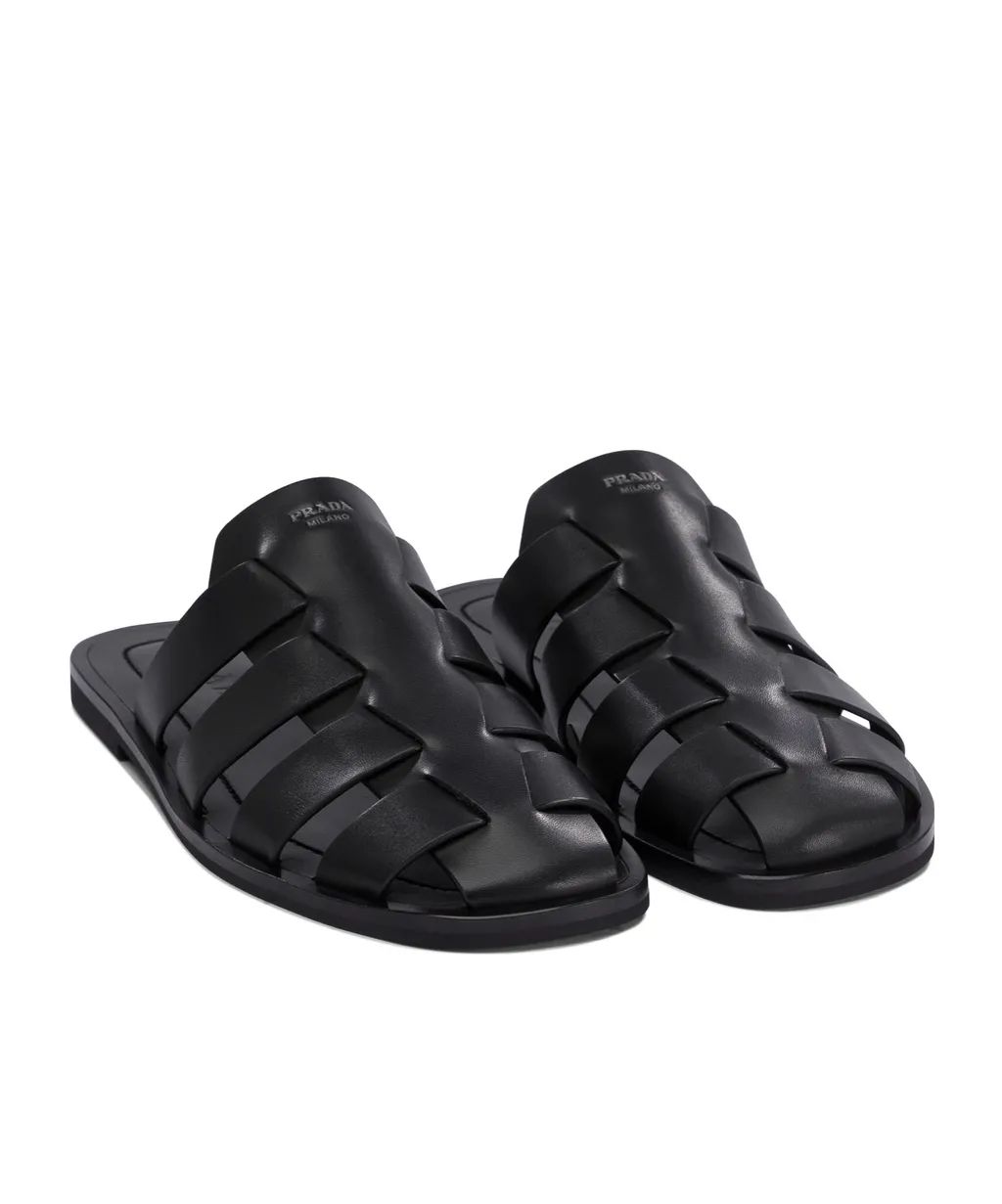 Leather Fisherman Mules