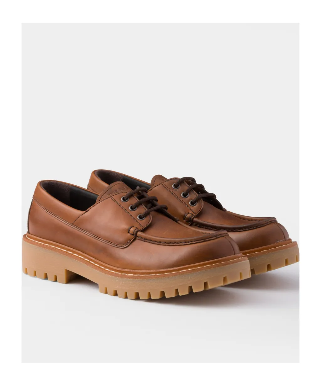 Logo-Debossed Lace-Up Shoes