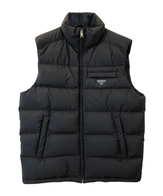 High-Necked Sleeveless Vest