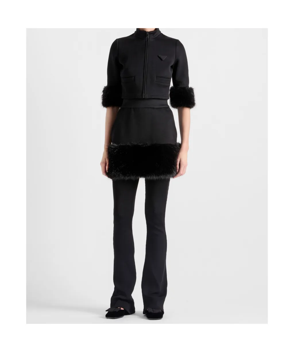 High-Waist A-Line Mini Skirt