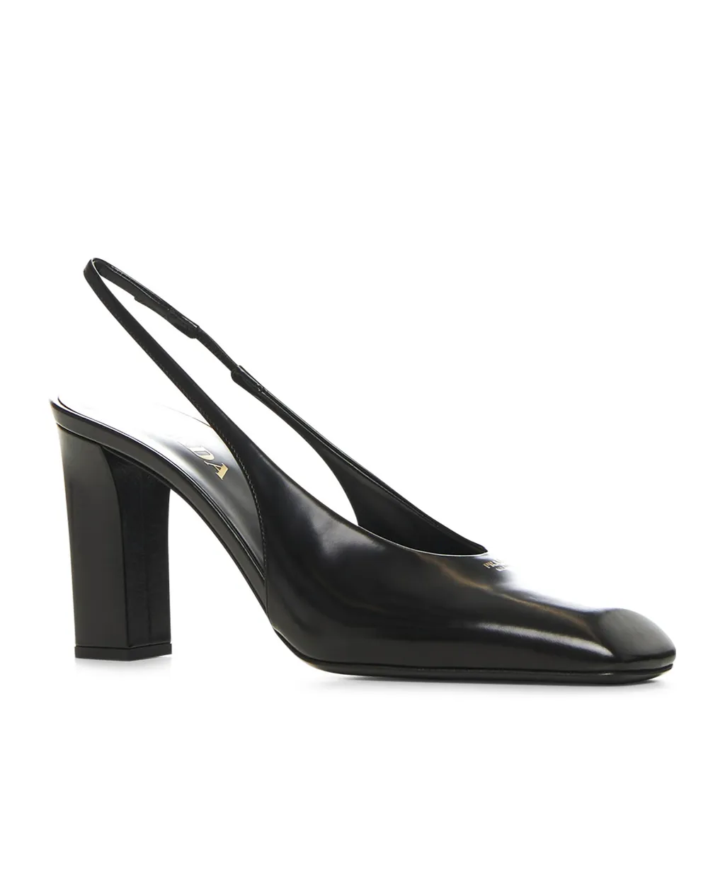 Square Toe Slingback Pumps