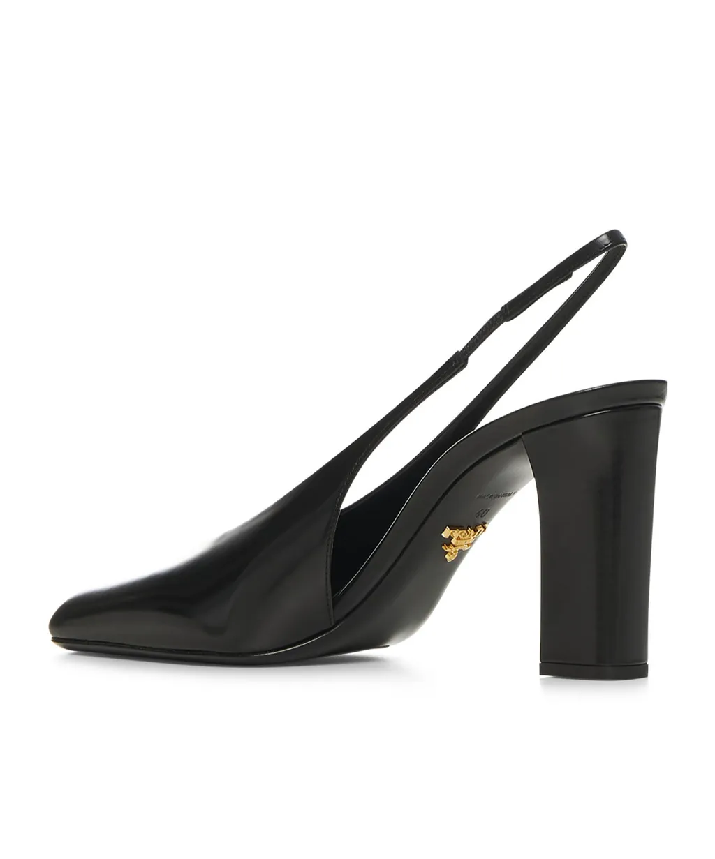 Square Toe Slingback Pumps