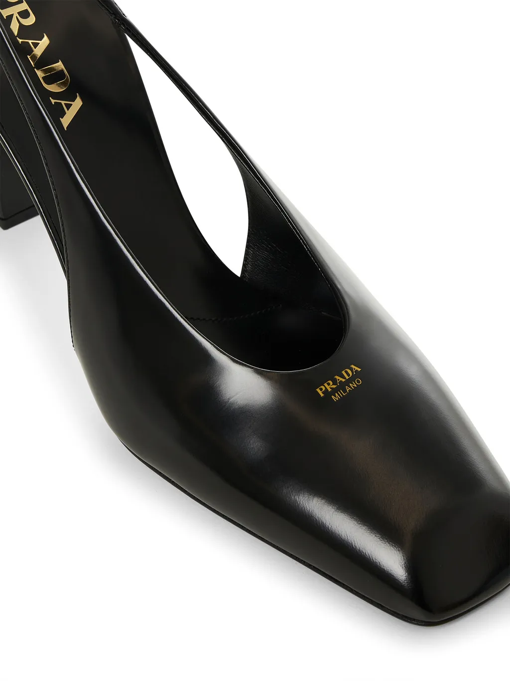 Square Toe Slingback Pumps
