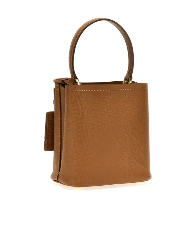 Triangle-Logo Bucket Bag
