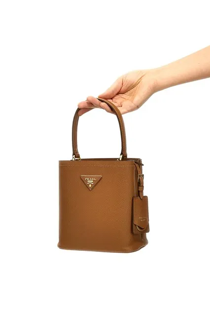 Triangle-Logo Bucket Bag