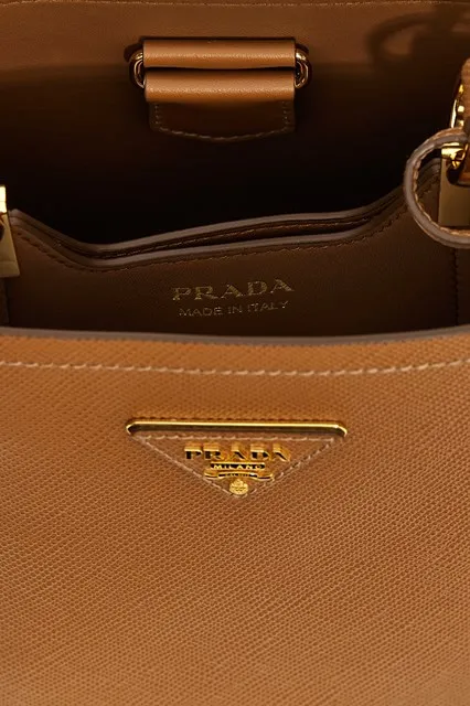 Triangle-Logo Bucket Bag
