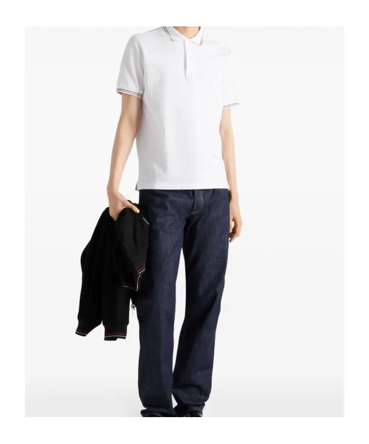 Short-Sleeved Piqué Polo Shirt