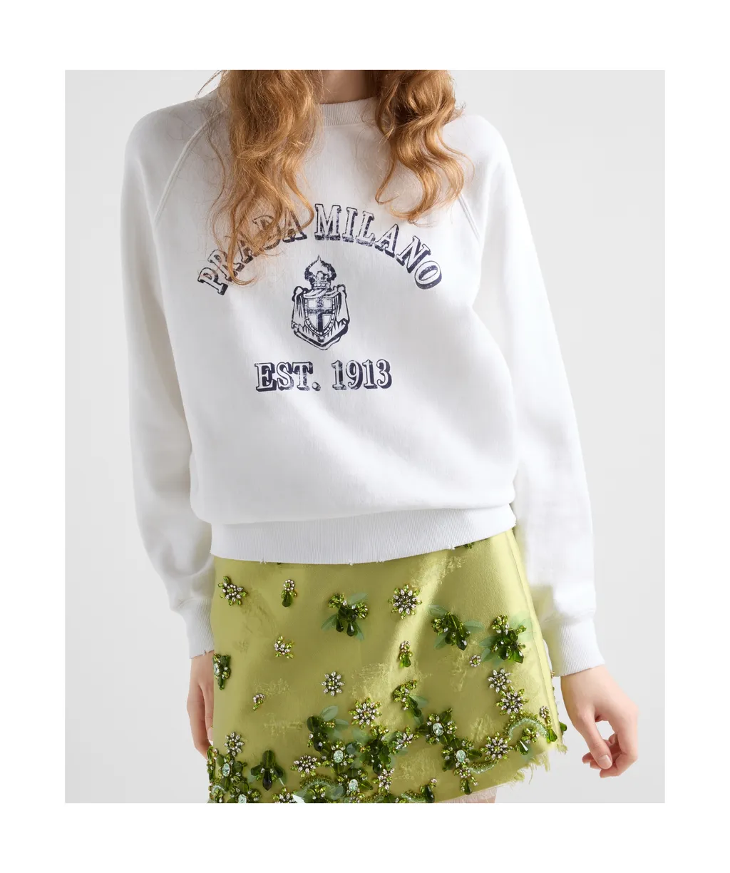 Logo Printed Crewneck Sweatshirt