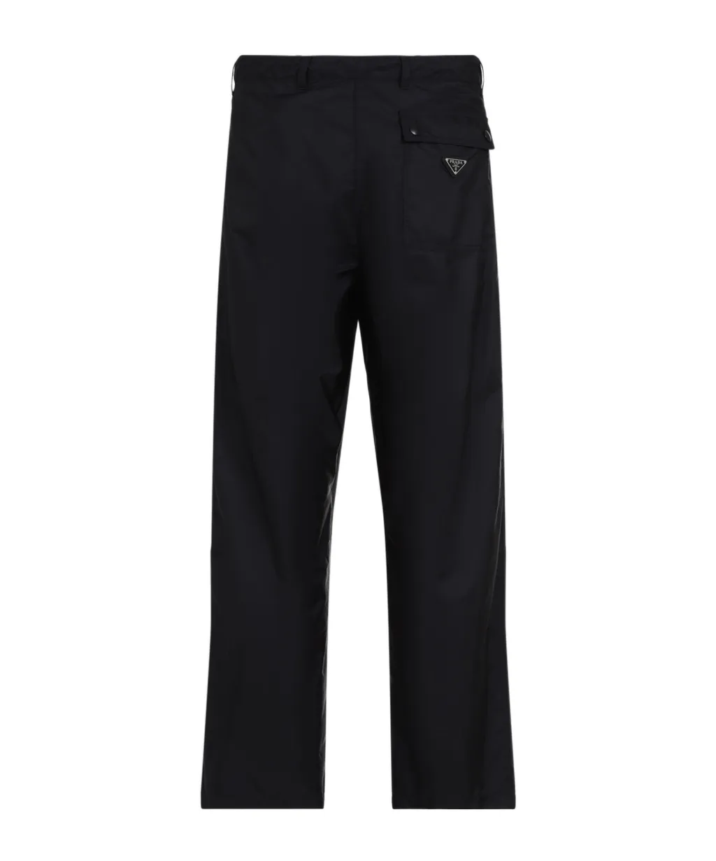 Logo Plaque Straight Leg Trousers
