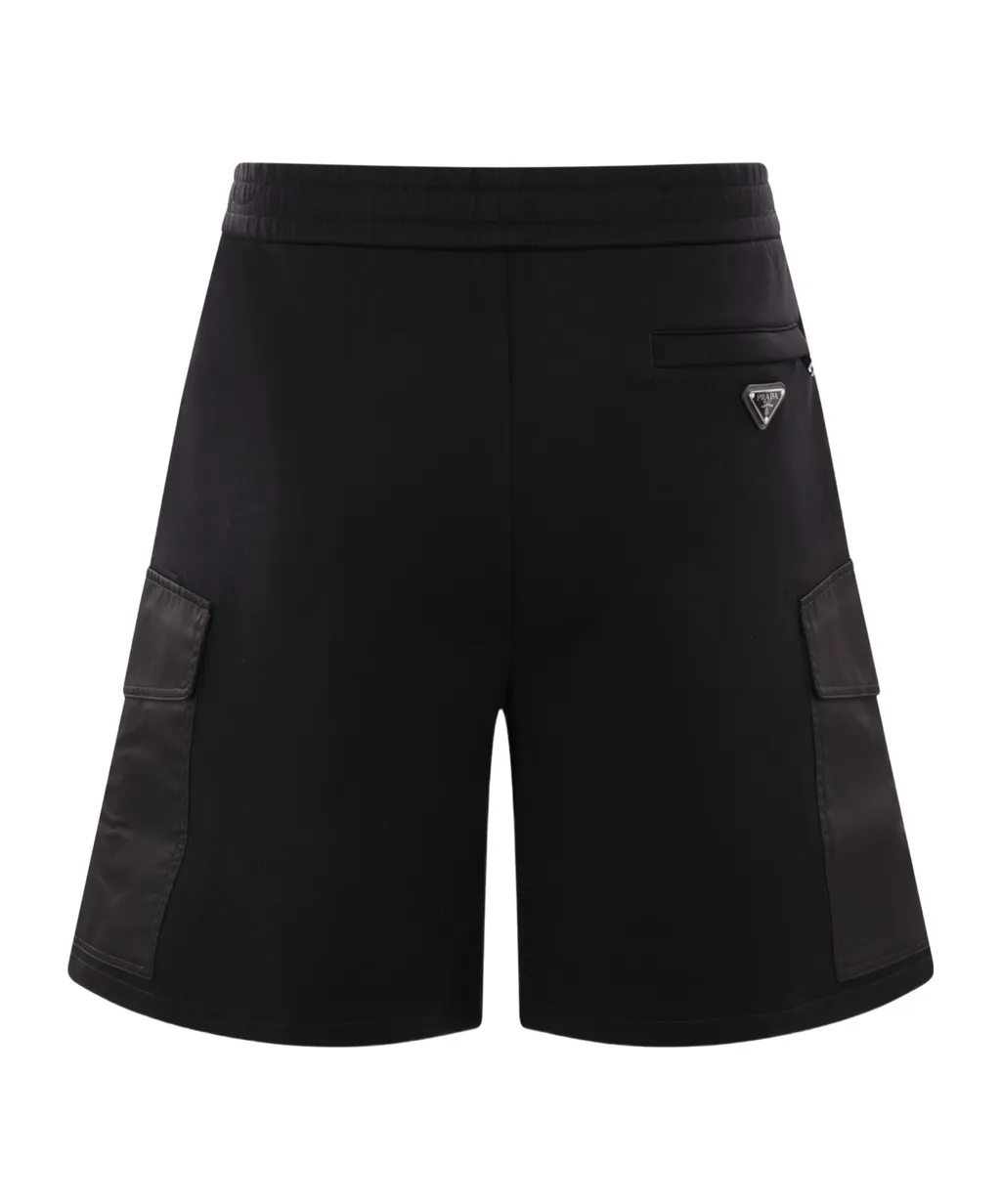 Triangle-Logo Elasticated Waistband Shorts