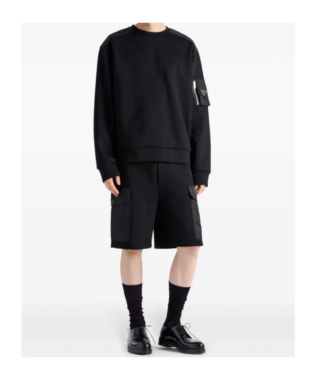 Logo Plaque Crewneck Sweatshirt