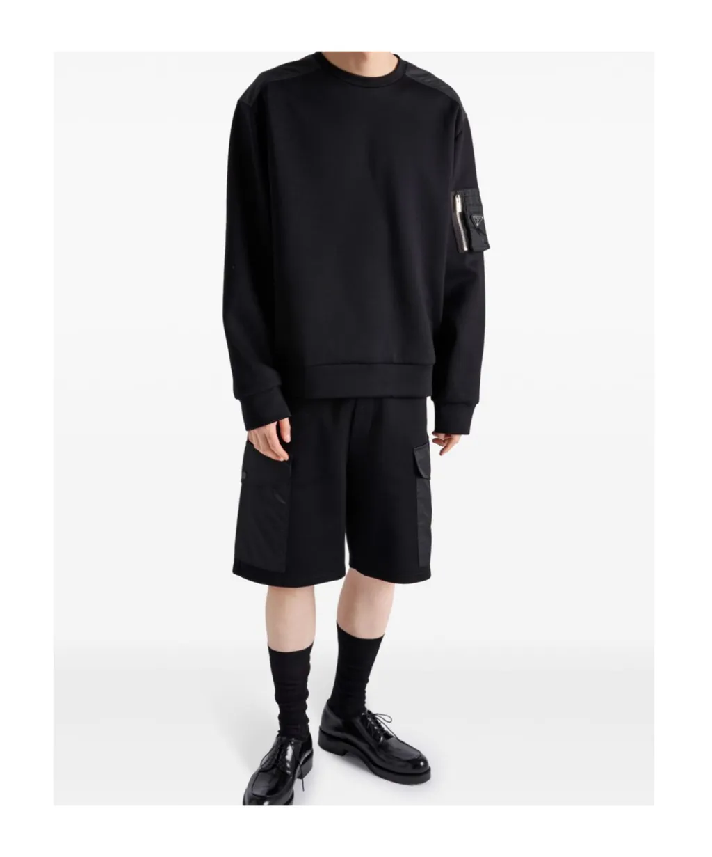 Logo Plaque Crewneck Sweatshirt
