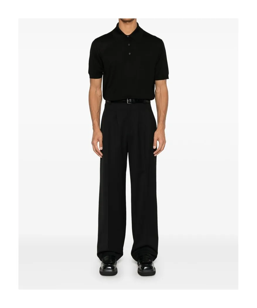 Logo-Jacquard Short-Sleeved Polo Shirt