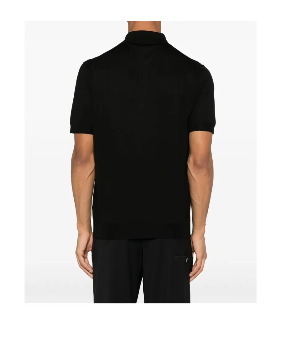 Logo-Jacquard Short-Sleeved Polo Shirt