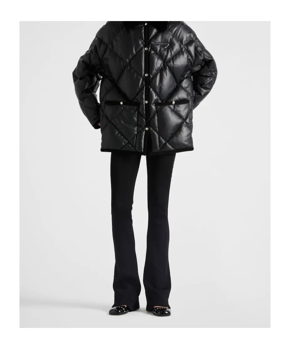 Quilted Nappa Leather Caban