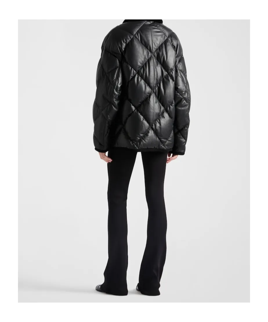 Quilted Nappa Leather Caban