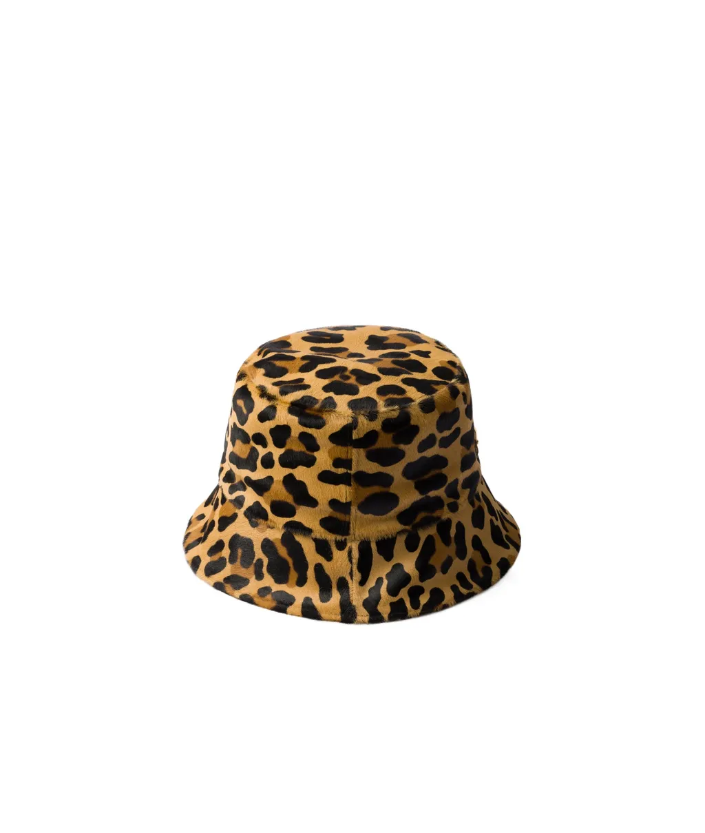 Leopard-Printed Bucket Hat