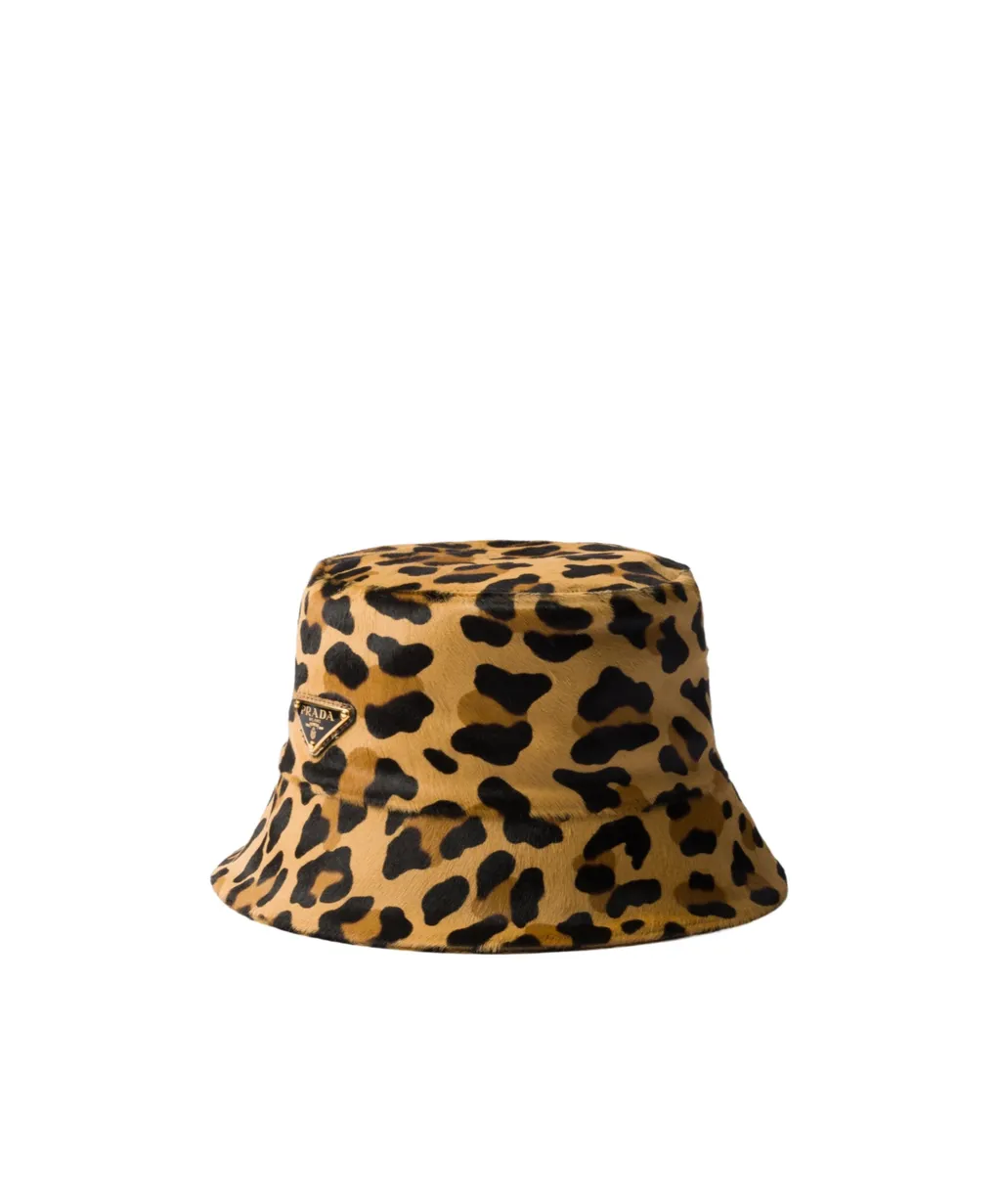 Leopard-Printed Bucket Hat